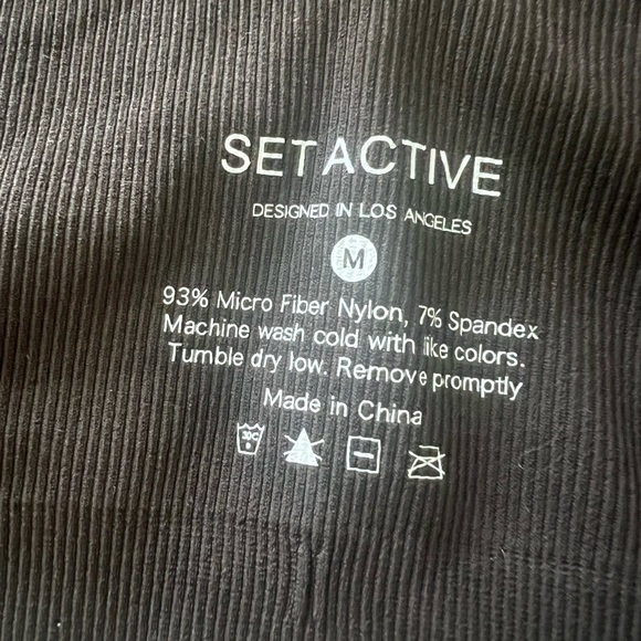 SET Active Black Ribbed Bralette - Picture 3 of 4